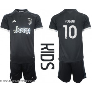 Juventus Paul Pogba #10 Replik 3rd trikot Kinder 2023-24 Kurzarm (+ Kurze Hosen)